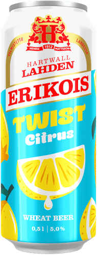 Lahden Erikois Twist Citrus Wheat olut 5% 0,5 l