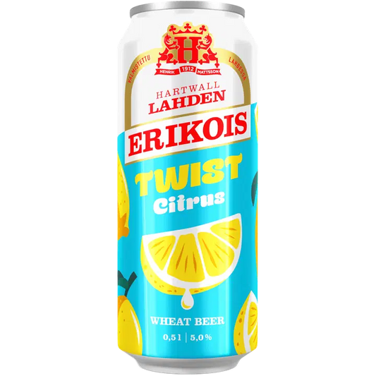 Lahden Erikois Twist Citrus Wheat olut 5% 0,5 l｜Lahden Erikois 捻柑橘小麦饮料 5% 0,5 l