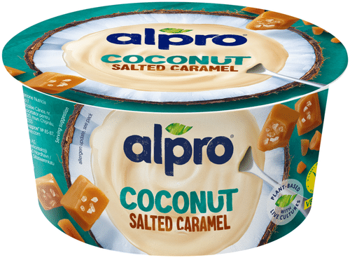 Alpro 发酵椰子制品，咸焦糖味 120g｜Alpro Hapatettu kookosvalmiste, suolainen kinuski 120g