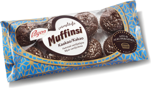 Pågen Crémetäytemuffinsi Kaakao täytemuffinsit 240g 8kpl｜Pågen 奶油夹心松饼 可可味 夹心松饼 240克 8kpl