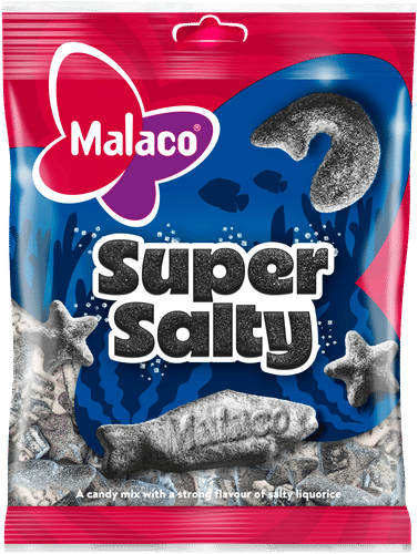 Malaco 超级咸味混合糖果 180g｜Malaco Super Salty makeissekoitus 180g