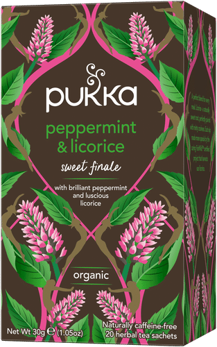 Pukka Yrttitee Peppermint & Licorice 20p｜Pukka 薄荷甘草花草茶 20p