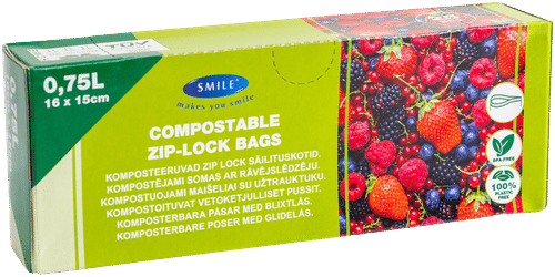 Smile Biodegr. pakastepussit 0,75L
