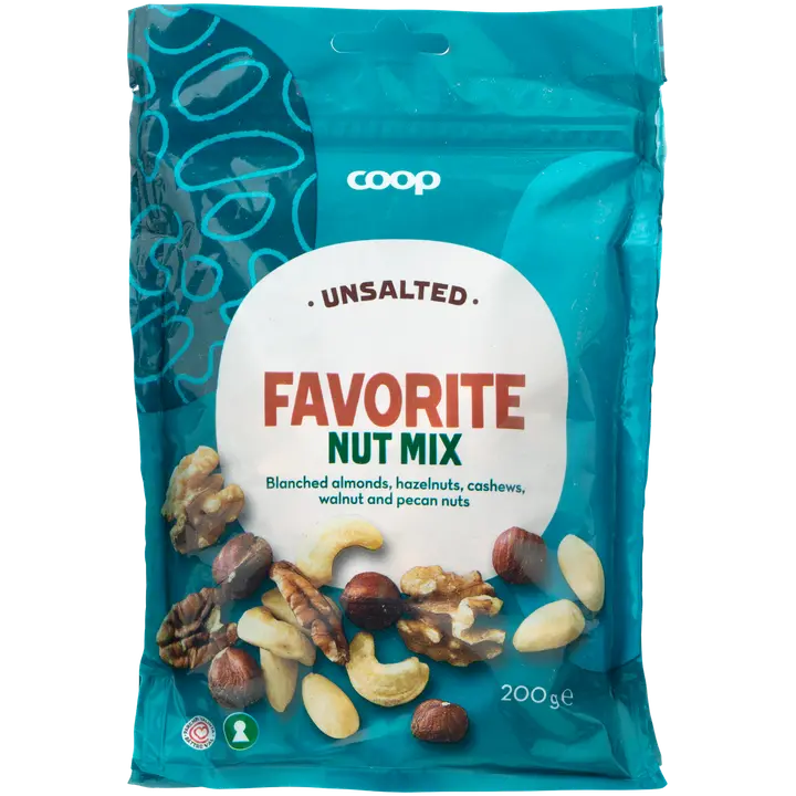 Coop Favorite nut mix pähkinäsekoitus 200g suolaamaton-Coop 最喜欢的坚果混合物 200 克，无盐