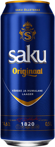 Saku lager olut 4,6 til-% tölkki 0,5 L