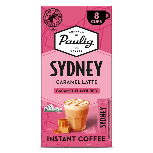 Paulig Sydney Caramel Latte kahvijuomajauhe 8x16,5g｜Paulig 悉尼焦糖拿铁咖啡饮料粉 8x16,5g