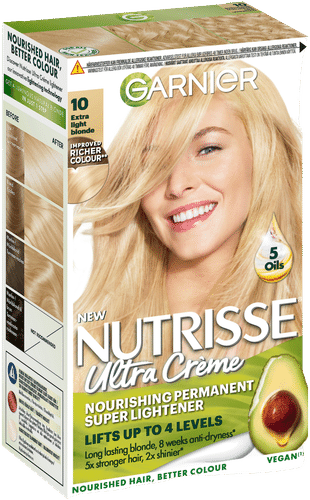 Garnier Nutrisse Ultra Creme 10.0 Extra Ligfht Blonde Erittäin Kirkas vaalea kestoväri 1kpl