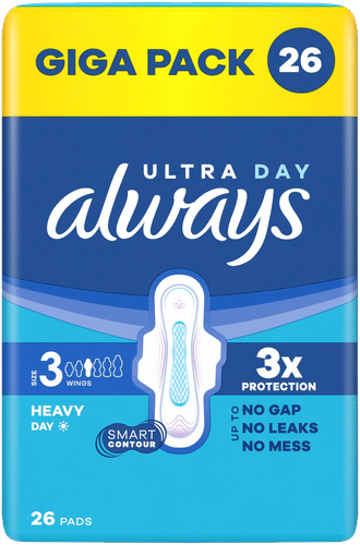 Always 26kpl Ultra Long Plus 3 siivekkeillä terveysside