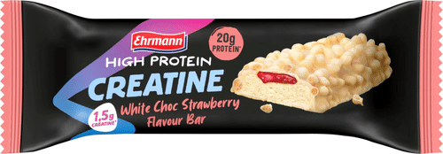 Ehrmann 高蛋白草莓白巧克力蛋白棒含肌酸 60 g｜Ehrmann High Protein proteiini patukka mansikka valkosuklaa kreatiinilla 60 g