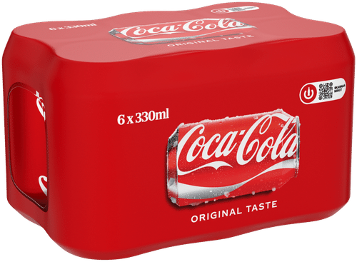 Coca-Cola 6罐装 可口可乐原味汽水 0,33 L