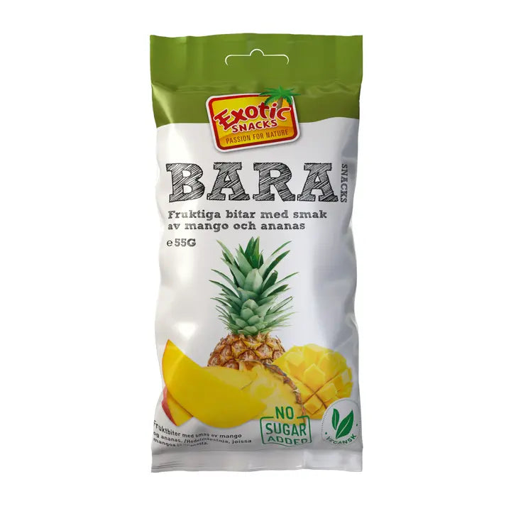 Exotic Snacks BARA Mango Ananas 55g-Exotic Snacks 巴拉芒果菠萝 55g