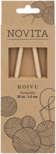 Novita 桦木环形针80厘米 6mm