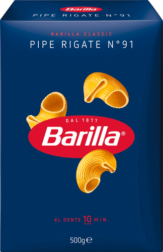 Barilla Pipe Rigate 约91号硬质小麦意面 500g