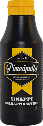 Pimeäpullo 萨洛森黑瓶250克芥末沙拉酱｜Salosen Pimeäpullo 250g Sinappisalaattikastike