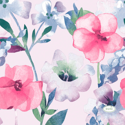 Duni Tissue餐巾纸 24 x 24厘米 Everbloom 3层 20 kpl