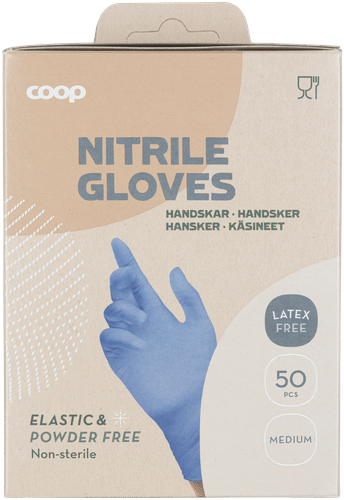 Coop 一次性丁腈手套 M码 50件