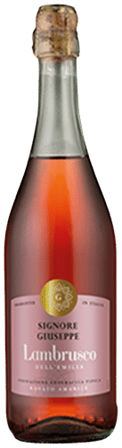 Signore Giuseppe Lambrusco roseeviini 8 til-% 0,75 l plo