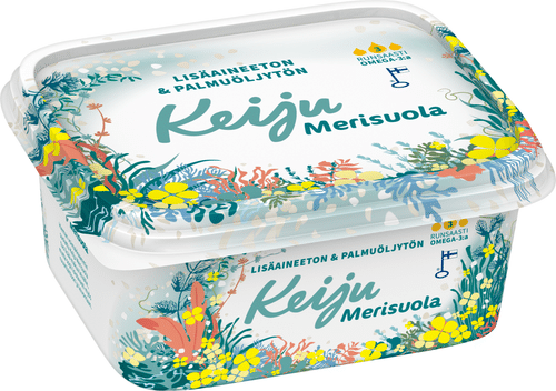 Keiju 海盐菜籽油植物脂肪涂抹酱70% 600 g｜Keiju Merisuola rypsiöljy-kasvirasvalevite 70 % 600 g