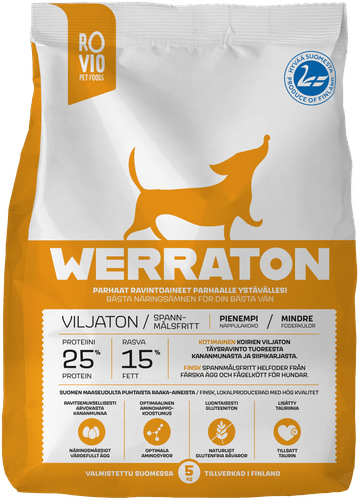 Werraton Viljaton koiranruoka 5 kg