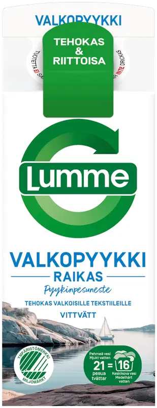 Lumme 白色衣物洗衣液 750ml｜Lumme Valkopyykki pyykinpesuneste 750ml