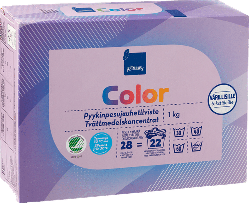 Rainbow 1kg彩色衣物洗衣粉