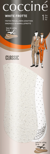 Cocciné Coccine 可裁剪毛圈布鞋垫 36-46 白色