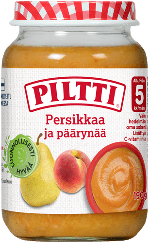 Piltti 桃梨水果泥（5个月）