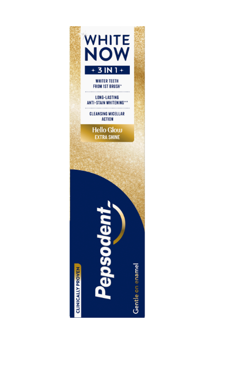 Pepsodent Better WhiteNow 3in1 Hello Glow toothpaste 3合1美白牙膏75 ml