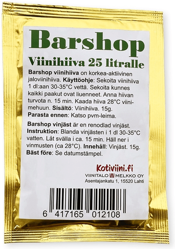 Barshop 葡萄酒酵母 15 g