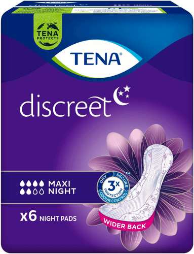 Tena Discreet TENA夜用护垫 Discreet Maxi Night 6 kpl