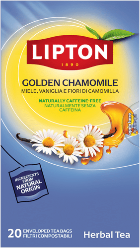 Lipton Golden Camomile yrttitee 20pss｜Lipton 黄金甘菊花草茶 20pss