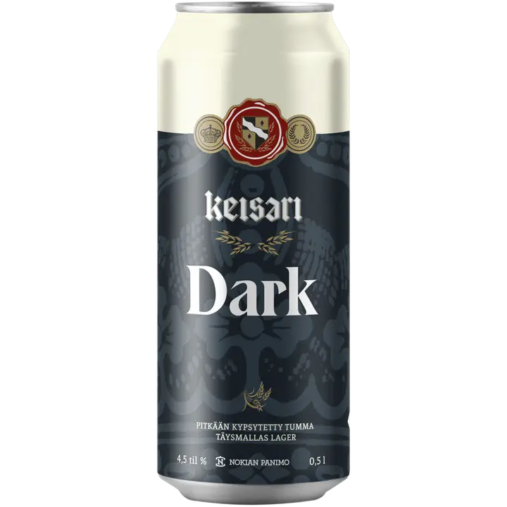 Keisari Dark olut 0,5l 4,5 til-% tölkki｜Keisari 黑饮料 0.5l 4.5 vol% 罐装
