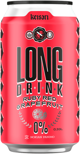 Keisari 红宝石西柚长饮 0.0% 0,33l｜Keisari Ruby Red Grapefruit Long Drink 0,0% 0,33l