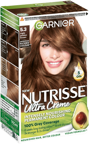 Garnier Nutrisse Ultra Creme 5.3 Light Golden Brown Vaalea Kullanruskea kestoväri 1kpl