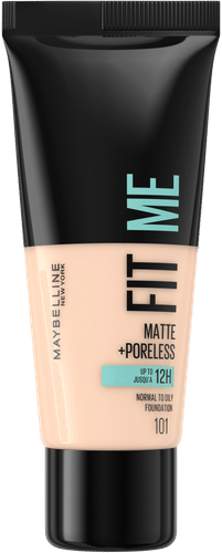 Maybelline New York Fit Me哑光控油粉底液 101 纯象牙白 30ml