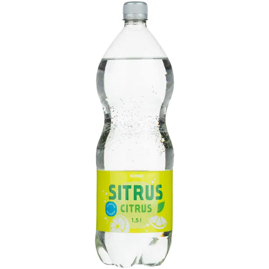 Coop sitrus sokeriton virvoitusjuoma 1,5l｜Coop 柑橘无糖软饮料 1,5l