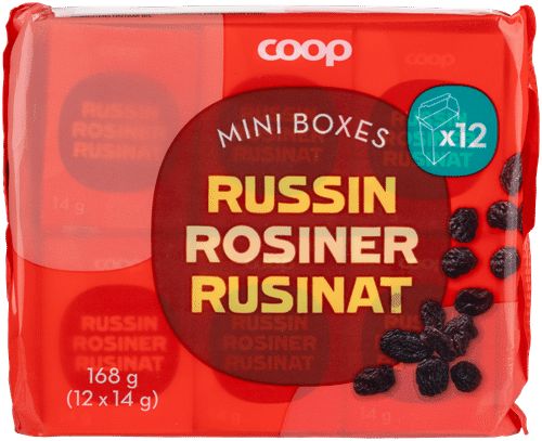 Coop rusinat 12 x 14 g (168 g)