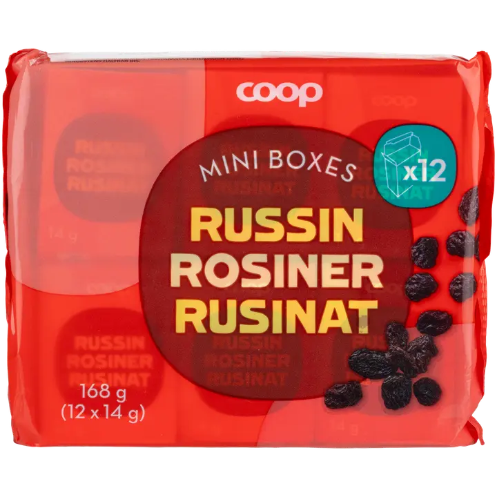 Coop rusinat 12 x 14 g (168 g)-Coop 葡萄干 12 x 14 克（168 克）