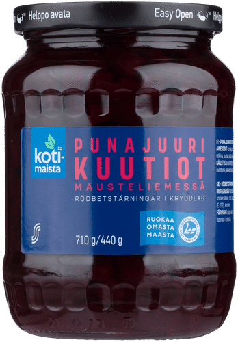 Kotimaista Punajuurikuutiot mausteliemessä 710g/440g