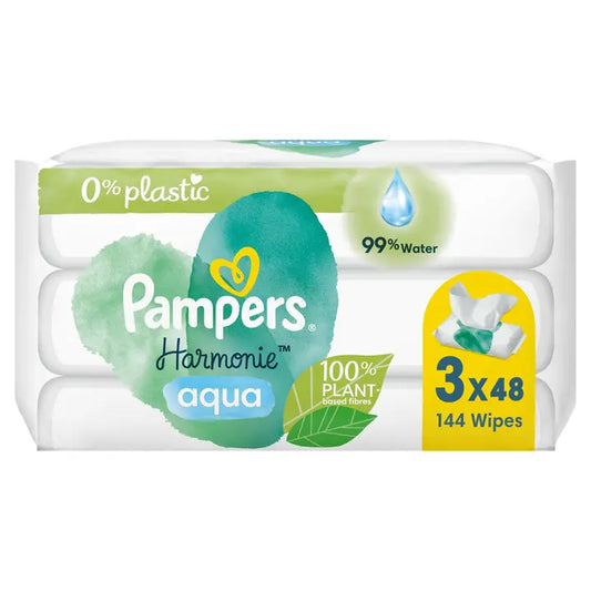 Pampers Harmonie Aqua 144kpl puhdistuspyyhe｜Pampers Harmonie Aqua 144 片清洁毛巾