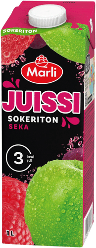Marli Juissi sokeriton Sekamehujuoma 1 L｜Juissi sokton Marli Juissi 无糖混合果汁饮料 1 L