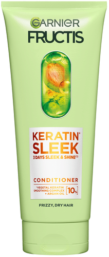 Garnier Fructis Keratin Sleek Hoitoaine pörröisille hiuksille 200 ml