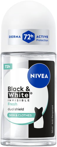 NIVEA 50毫升黑白隐形清新止汗走珠