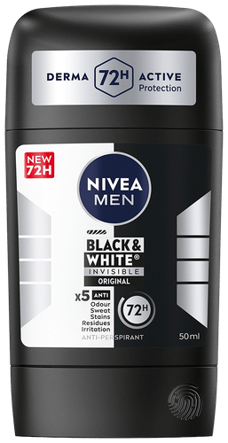 NIVEA Men 50毫升黑白隐形原味止汗棒