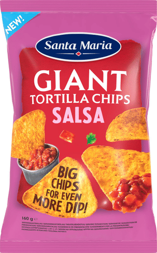 Santa Maria 160g Giant Tortilla Chips Salsa