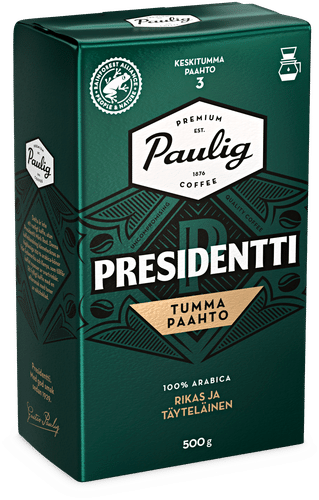 Presidentti Paulig Presidentti 深度烘焙咖啡过滤研磨 500g