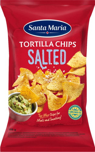 Santa Maria 盐味玉米片 185 g｜Santa Maria Tortilla Chips Salted suolatut maissilastut 185 g