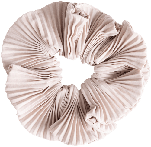 Cailap Pliseerattu hiusdonitsi värilaj. beige/ musta