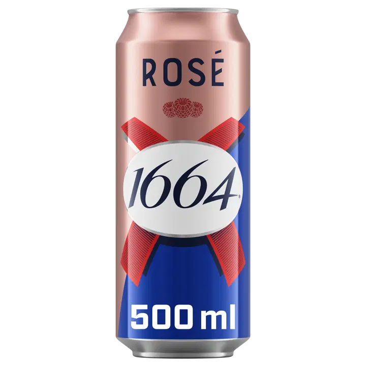 1664 Rose olut 4,5 % tölkki 0,50L｜1664 玫瑰饮料 4.5% 罐装 0,50L