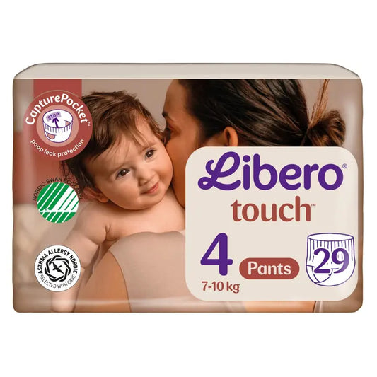 LIBERO Touch housuvaippa koko 4, 29kpl, 7-10 kg｜Libero 触摸尿布尺寸 4，29 片，7-10 公斤